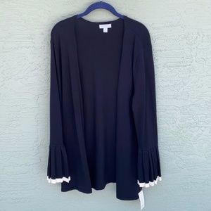 Charter Club XL Cardigan With Pleated Sleeves